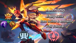 YuZhong full guide with every skillscombos and item builds explain ped [upl. by Auohs]