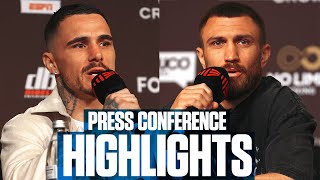 Vasiliy Lomachenko Vs George Kambosos  PRESSER HIGHLIGHTS [upl. by Auliffe]