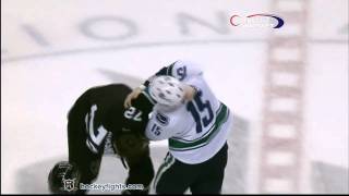 Tanner Glass vs Brandon Mashinter Jan 3 2011 [upl. by Odragde]