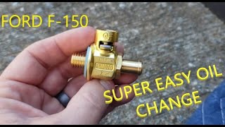 Easiest Oil Change EVER F150 Ecoboost Powerboost FUMOTO Valve [upl. by Bartholomew]