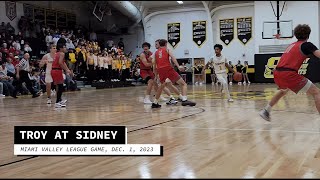 Troy at Sidney boys basketball highlights  Dec 1 2023 [upl. by Rehm]