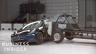 Why Teslas Model 3 Received A 5Star Crash Test Rating [upl. by Athallia]