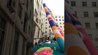 Digital Inflatables Colorful Gonflables Inflatable Ladder for Parade Stagedesign Decortion [upl. by Atteynek]