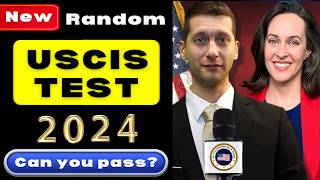 Random New 100 Civics Test 20242025 US Citizenship Official USCIS Questions Ciudadania Americana [upl. by Meda744]