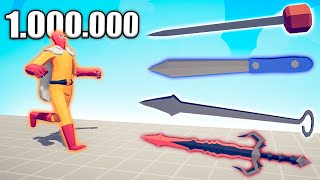 1000000 DAMAGE WEAPONS vs UNITS COMPILATION  TABS  Totally Accurate Battle Simulator 2024 [upl. by Milurd699]