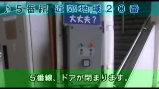 【東海道型放送】〈JR相模線〉 橋本駅 旧放送＆発車メロディー [upl. by Ronny]