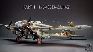 Heinkel HE111 H4 Revell 148  Part 13 Disassembly ENG SUBTITLE [upl. by Garrard]