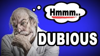 🤔💬 Learn English Words DUBIOUS  Meaning Vocabulary with Pictures and Examples [upl. by Ellesij]