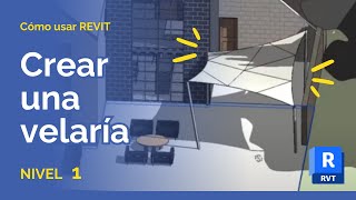 Tutorial Español  Como usar REVIT  1Crear una velaria en REVIT  Nivel 1 [upl. by Ycul211]