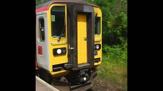 Two coupled Class 153 units arrive at Dingle Road bound for Penarth train trainspotting [upl. by Ashraf499]