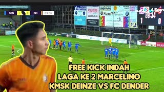 FULL AKSI MARCELINO FERDINAN LAGA KMSK DEINZE VS FC DENDER [upl. by Anaejer856]