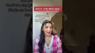 SPOT THE MISTAKE CHALLENGE BANANZA BELLY DANCER TIKTOK SONG shorts [upl. by Haya596]