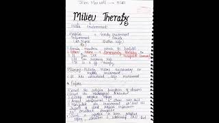 Milieu therapy psychiatric notes [upl. by Philomena4]