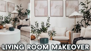 DIY LIVING ROOM MAKEOVER amp HOME DECOR RESTYLE  DECORATING IDEAS  DECORATING ON A BUDGET [upl. by Auhsuoj]