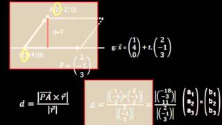 Abstand eines Punktes von einer GeradenLösungsansatz 2 [upl. by Cirde]