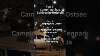 TOP 3 CAMPING SPOTS IN SCHLESWIGHOLSTEIN GERMANY [upl. by Lleinad]