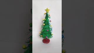 Christmas paper tree decoration🌲🧑‍🎄 diy christmas christmastree homedecor craft shorts [upl. by Kcirdneked638]