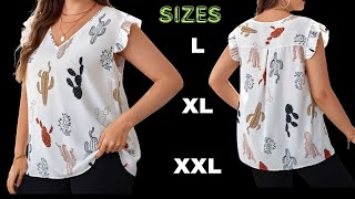 Blusa Holgada con Canesú y Mangas de Fruncir a la Moda Diséñala muy Fácil [upl. by Zabrina]