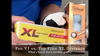 Pro V1 vs Top Flite a comparison by a terrible golfer At Cedar Lake in Loganville Georgia [upl. by Lucio]