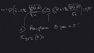 Intervalle de confiance pour une proportion [upl. by Osmo609]