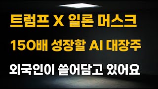 주식 트럼프 X 일론 머스크 150배 성장할 AI 대장주 외국인이 쓸어담고 있어요증시전망 12월주식전망 2025년주식전망 대폭락 [upl. by Gunter]