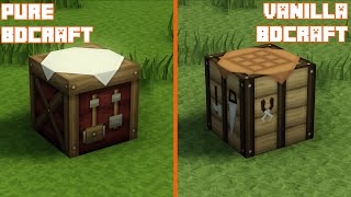 PureBDcraft vs VanillaBDcraft  Texture Comparison [upl. by Edelman]