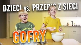 Dzieci vs przepis na gofry Pierwsze starcie z jajkiem [upl. by Yssor]