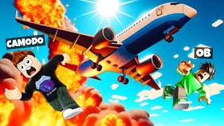 CAN OB amp I SURVIVE THE WORST PLANE CRASHES Roblox Emergency Landing [upl. by Dinsmore817]