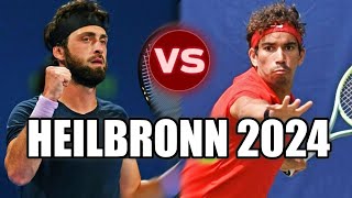 Nikoloz Basilashvili vs Moez Echargui HEILBRONN Q 2024 [upl. by Bills]