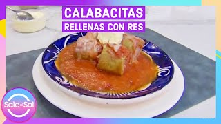 Las más deliciosas Calabacitas Rellenas con Res  Cocina Delirante  Sale el Sol [upl. by Nelie]