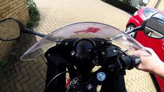 Honda CBR125R Stock Exhaust Sound 2012 Model [upl. by Adiana]