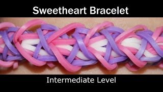 Rainbow Loom® Sweetheart Bracelet [upl. by Ezequiel]