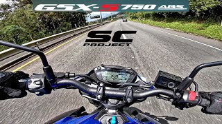 SUZUKI GSXS 750 Test Ride 🔥🔥 Pure Sound  SC Project  Medina Motors [upl. by Dryfoos]