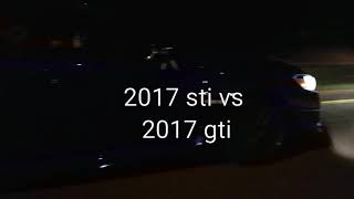 2017 STI vs 2017 MK7 GTI [upl. by Bihas]