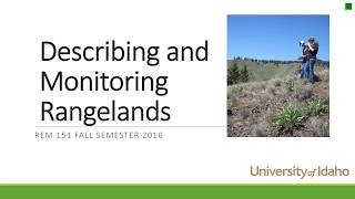 Describing and Monitoring Rangelands [upl. by Sheldon]