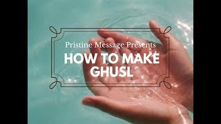 How to Make Ghusl  How to Perform Ghusl for Women [upl. by Trescott316]