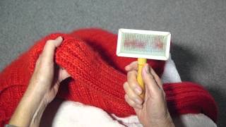 HOW TO BRUSH MOHAIR [upl. by Grane]