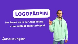 Was machen Logopäden Aufgaben Gehalt und weitere Infos zur Ausbildung [upl. by Fontes680]