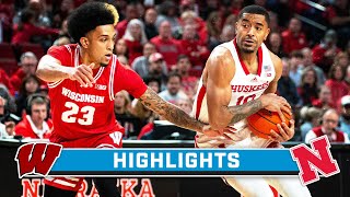 Wisconsin at Nebraska  Highlights  Big Ten Mens Basketball  Feb 1 2024 [upl. by Girard]