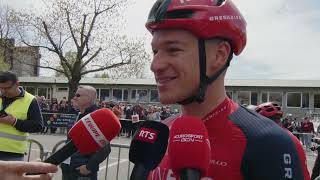 Ethan Hayter  Interview at the start  Stage 1  Tour de Romandie 2023 [upl. by Janik114]