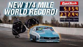 Quarter Mile Doorslammer World Record  Mark Micke amp Jose Gonzalez [upl. by Ayahsal]