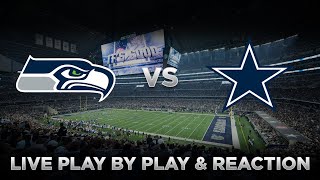 Seahawks vs Cowboys Live Play by Play amp Reaction [upl. by Eldin678]