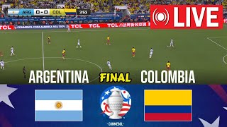 🔴Argentina vs Colombia LIVE  Final Copa América 2024 [upl. by Ardrey]