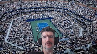 Tennis elbow 2013 Foretaste match commented Fritz vs Sinner US OPEN [upl. by Stevie763]