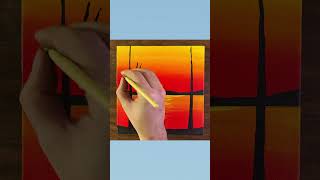 Sunset Painting for Beginners  Acrylic Painting Tutorial  Painting [upl. by Davena]