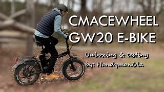 CMACEWHEEL GW20 EBIKE UNBOXINGREVIEW [upl. by Naugan]