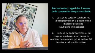 Tuto 20  Droit de la Famille  Succession  la convention de quasi usufruit [upl. by Lled]