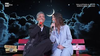 Fiorello e la figlia Angelica cantano quotLa prima cosa bellaquot  Viva Rai2 19032024 [upl. by Naasar]