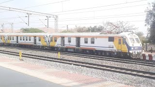 06596 Satya sai prashanthi nilayam bangalore demu new coaches arriving at penukonda railway station [upl. by Dyoll]