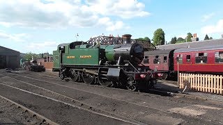 GWR Large Prairie 4144  Severn Valley Railway  Bridgnorth Station [upl. by Frasch]